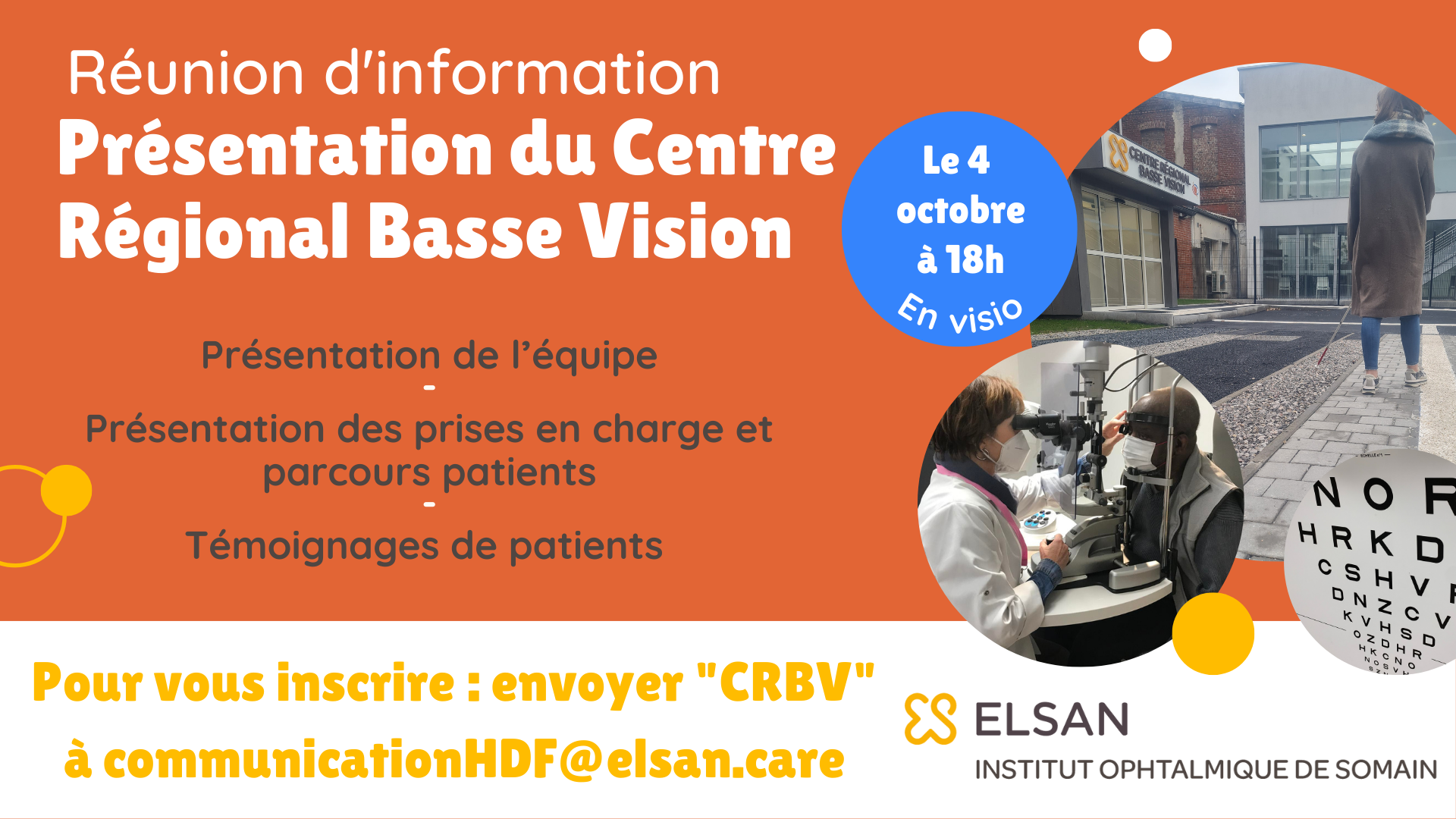 Une visioconférence pour présenter le Centre Régional Basse Vision le 4